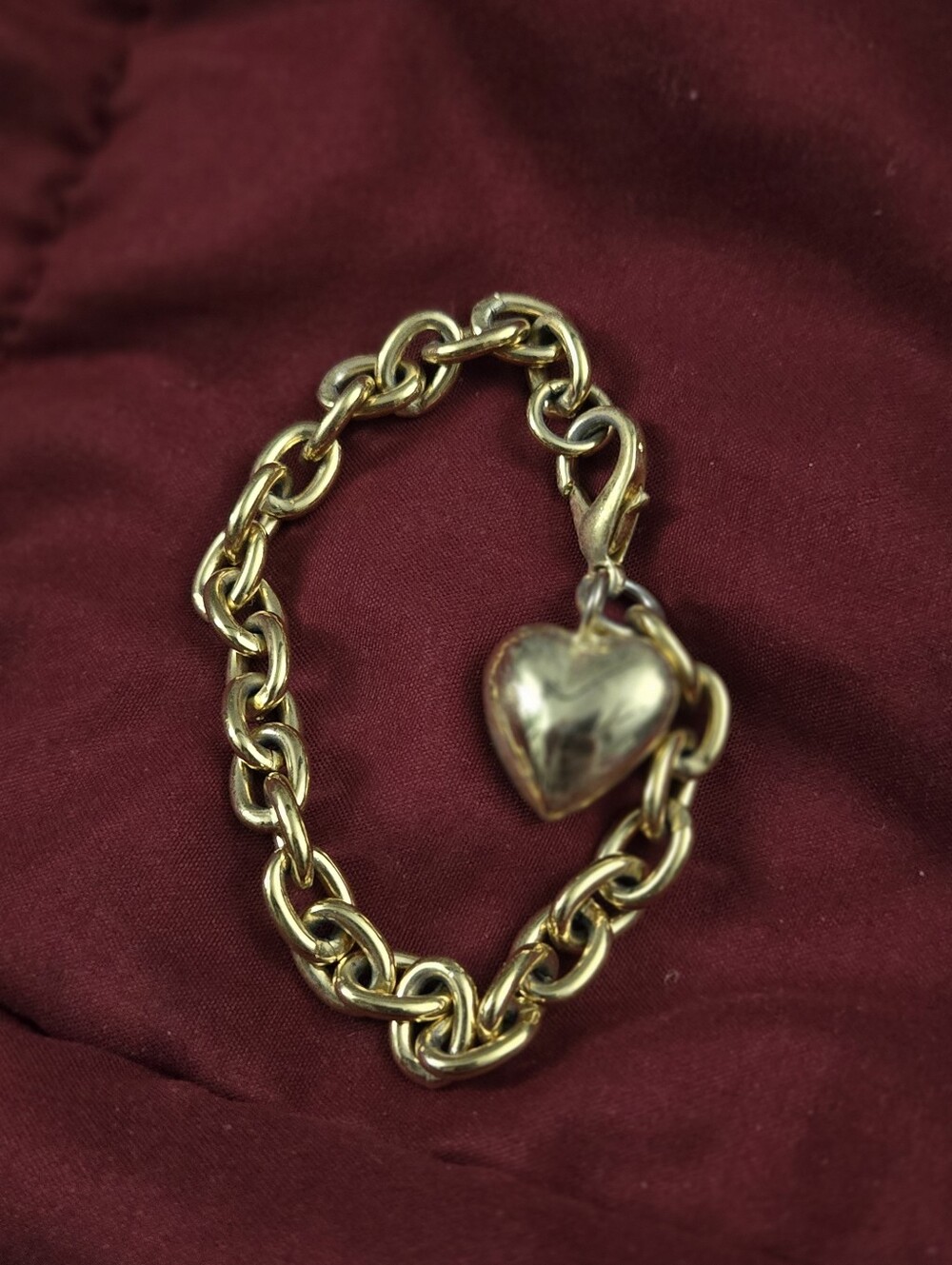 Gold Plated Charm Bracelet - Women's Jewelry